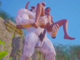 Olivia Fucking Furry Beast Inserts Horsecock In Tight Pussy And Ass