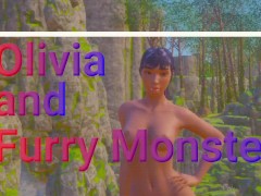 Оливию трахает Furry Монстр вставляет конский член в тугую киску и задницу - Screenshot 1 of 16 - Anime