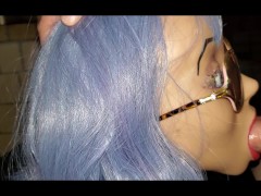 Filling that mouth with a thick cock