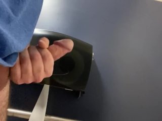 Public Restroom Huge Slow-Mo Cumshot