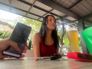 we go out to share a few drinks with some friends and my boyfriend sets me a trap with the vibrator