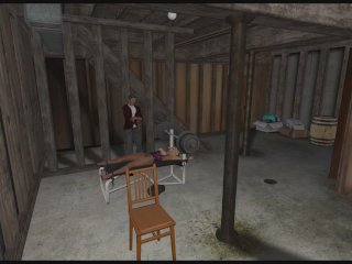 BDSM: Weight Bench Bodage in Pantyhose