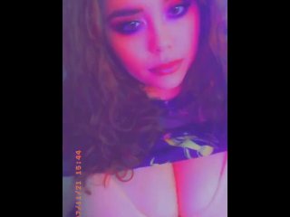 solo female, teasing, big tits, vertical video
