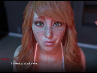 3d, hot redhead, big boobs, butt