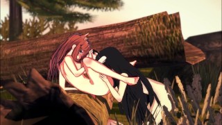 Ein Fantastisches Isekai-Abenteuer Mit Albedo Und Raphtalia 3D-Hentai-Overlord-Schildheld