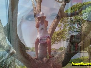 A Hot and Horny Housewife Gets Off Stripping in Public