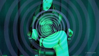 Satanic nun goddess strap on jerk off in slave ass hole