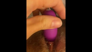 Playing with my urethra with a vibrator