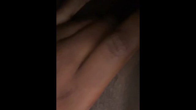 Fingering my wet ebony pussy