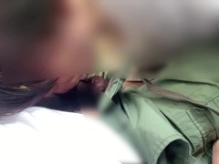 テントの中で股間にテントが張ってきたからエッチな人妻熟女に濃厚なフェラチオしてもらった★ - Screenshot 14 of 16 - Blowjob
