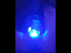 Fully analy inserted led buttplug 