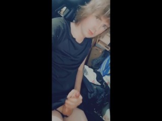 Femboy Playing with himself