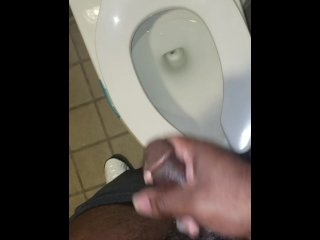 exclusive, solo male, public rest room, big dick
