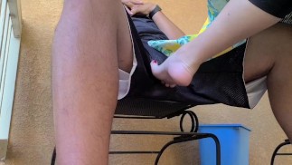Undertable Footjob Tease - Dai un'occhiata su C4S!!