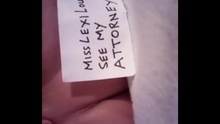 MissLexiLoup hot curvy ass female jerking off POV coming