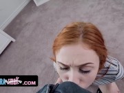 Preview 1 of Tiny Redhead Scarlet Skies Is Addicted To Huge Cocks
