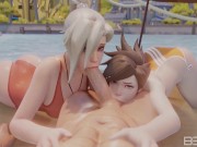 Preview 4 of Mercy and Tracer SummerTime Threesome