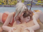 Preview 6 of Mercy and Tracer SummerTime Threesome