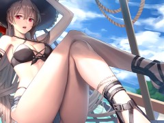 A beach trip with Jean Bart - Hentai JOI [Rogue]