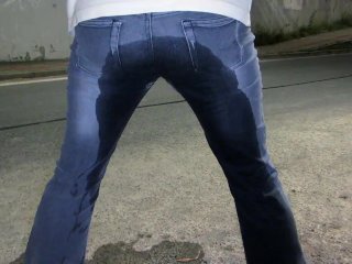 peeing jeans, female desperation, amateur, loud hissing