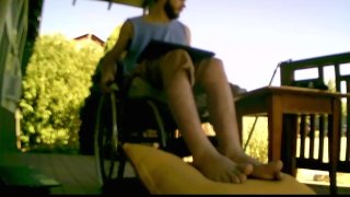 Vvulfie Pés Paralisados ​​Para Adorar Em Cadeira De Rodas