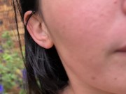Preview 2 of Slapping, spitting and pissing in a bitche's face outside in the garden
