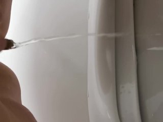 solo female, big ass, bbw, public toilet