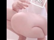 Preview 6 of [Pee Challenge] Pissing in a cup and clit erection_japanese girl_ request response