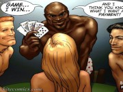 Preview 4 of The Poker Game season 1 Ep. 2 - cheating Wife Gangbang ( WITH AUDIO )