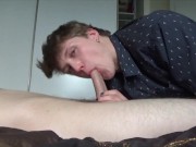Preview 2 of Waking daddy up with a blowjob