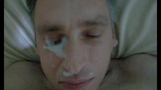 Self Facial---Sperm for my face