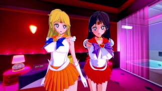 QUAP WITH SAILOR MARS AND SAILOR VENUS - 美少女战士色情内容