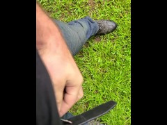 Video Jacking off outdoors in the rain. Nature is a huge turn on for me! Too horny to hold the camera!