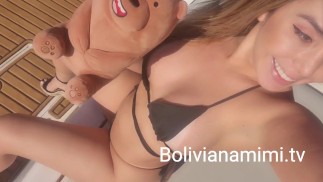 Loquita haciendo orgia en la lancha  