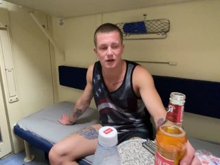 2 guys made a fellow traveler for a hard hot fuck on the train screenshot number 1