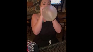 Buttplugbetty Blow To Pop At The Bar