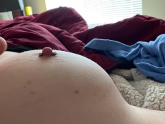 Getting my tits fondled and slapped.