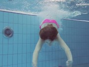 Preview 4 of Pink swimswear babe Lera showing naked body underwater