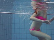 Preview 6 of Pink swimswear babe Lera showing naked body underwater