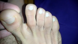 video ravvicinato delle mie dita dei piedi / feticismo del piede / feticcio 