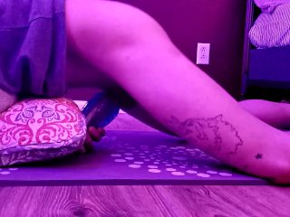 Fucking my little blue toy.