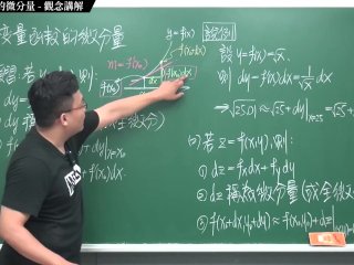 #有料 #實境秀 #無碼 #持久｜張旭微積分2020版(下)｜多變數函數的微積分｜重點九：多變量函數的微分量｜觀念講解｜數學老師張旭