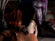Preview 3 of NYL-Tracer, Widow, Mercy 3D Futa Animation