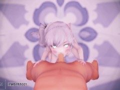 RWBY - Weiss Sloppy Blowjob [UNCENSORED HENTAI 4K MMD]