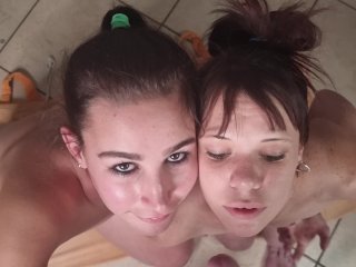 2 eye whores_desperately wants their open eyes covered in cum and piss