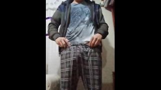 Bouncing the penis in slow motion