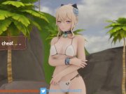 Preview 1 of Jean Hot and wet vacation | Genshin Impact | NSFW SFW