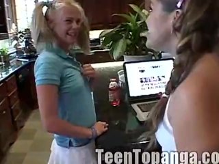 Teen TopangaVisits Her Lesbian Friend Little Summer