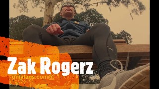 Tights out doors outside compression Muscle Aussie onlyfans@zakrogerz