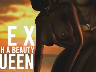 Z- Sex with a Beauty Queen / Anal Beach IMVU